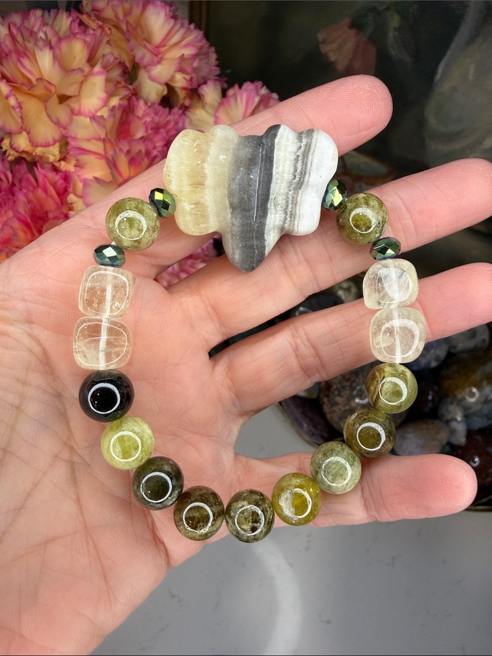 WRITTEN IN STONE • The Wild Shore No. 10 • Artisan Gemstone Bracelet: B1339